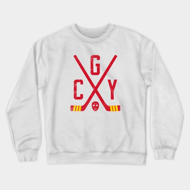 CGY Retro Sticks - White Crewneck Sweatshirt by KFig21